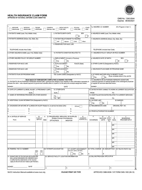 2015 2025 Form Dol Owcp 1500 Fill Online Printable Fillable Blank