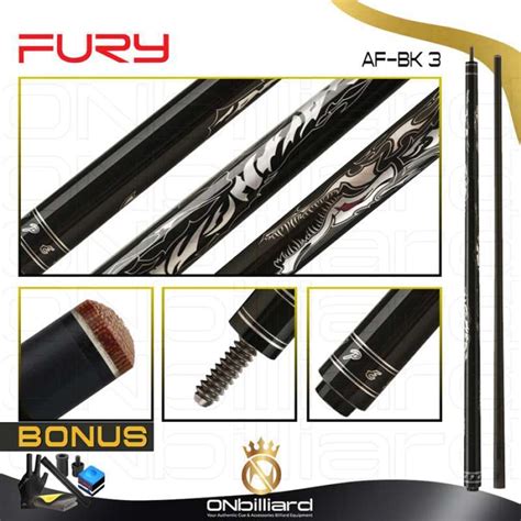 Jual Fury Tempest Break Af-bk Series Cue Stick Stik Billiard Carbon ...