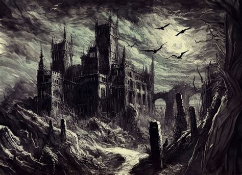 The Fall Of The House Of Usher Illustrations