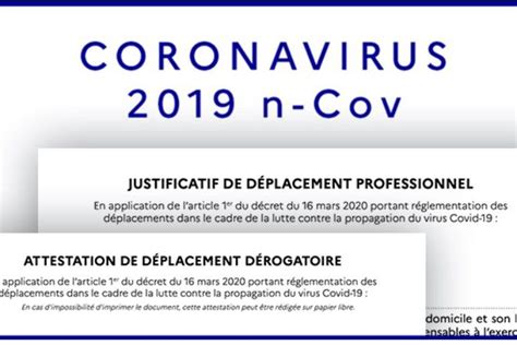 Confinement Coronavirus Voici La Nouvelle Attestation De