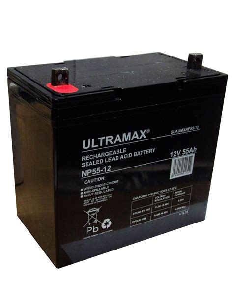 Batterie Au Plomb 12 Volts 55Ah ULTRA MAX SLA NP55 12 VRLA