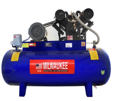 Compresor De Aire 10 H P Tanque De 500 Litros COMTX 100C Milwaukee