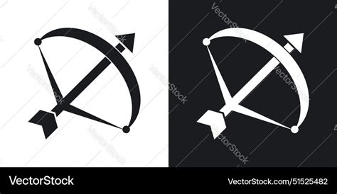 Bow Arrow Icon Royalty Free Vector Image VectorStock