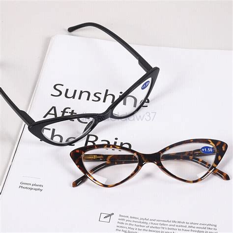 10 40 Womens Cat Eyes Fashion Sexy Reading Glasses Spring Hinge Readers New Au Ebay