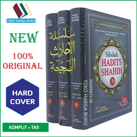 Silsilah Hadits Shahih KOMPLIT 1 SET Isi 3 Buku Penulis Syaikh Al