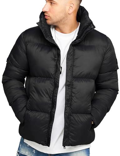 Behype Herren Warme Winterjacke Puffer Jacke Steppjacke Jacket J