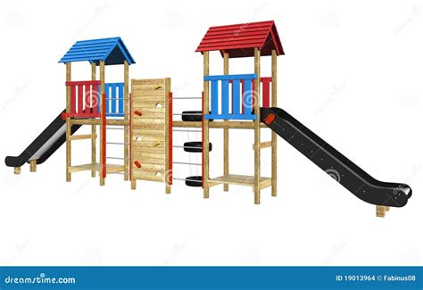 Playground Slide And Equipment Stock Images - Image: 19013964