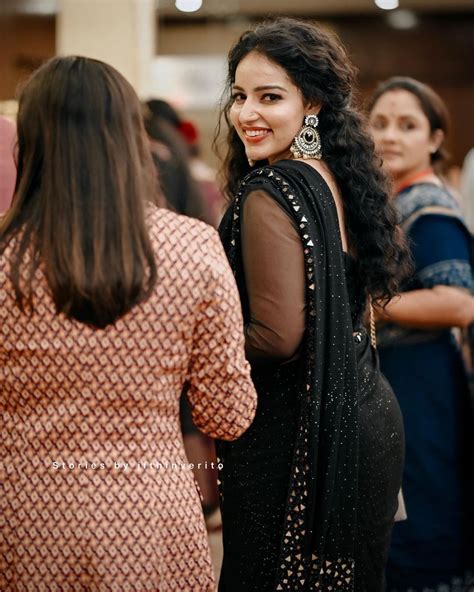 Actress Malavika Menon Looks Gorgeous In Black Saree In Amma General