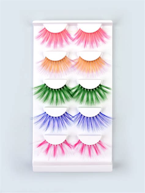 Pairs Colorful Extra Long False Eyelashes