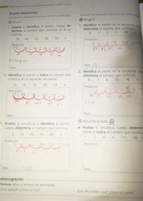 78 Resuelve Problemas De Regularidad Equivalencia Y Cambio Algebra