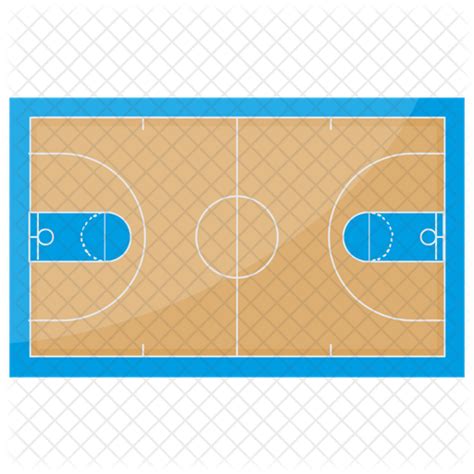 Basketball Court Icon - Download in Flat Style