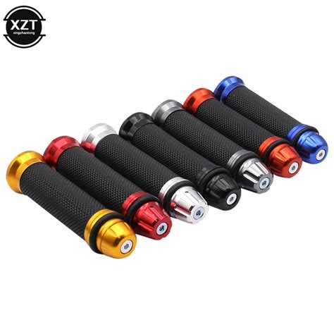 Motorcycle Dirt Bike Rubber Handle Grip Pedal Biker Scooter Handlebar