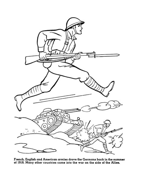 Usa Printables Veterans Day Coloring Pages World War One Veterans