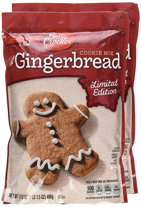 Betty Crocker Gingerbread Cookie Mix 17 5 Oz Pack Of 2 Holiday Baking Essential