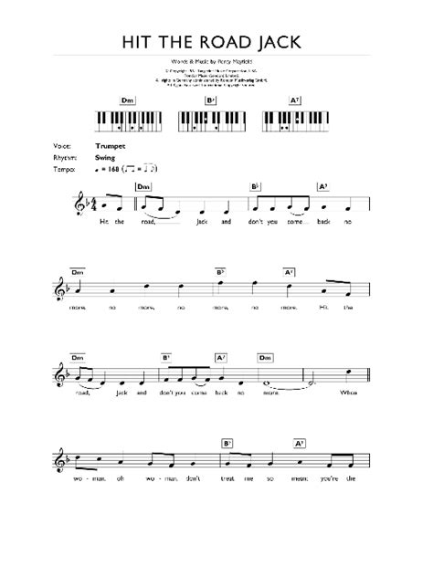 Hit The Road Jack | Sheet Music Direct