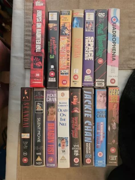 VHS BUNDLE 15 Tapes Horror Action Big Box Ex Rental 40 00 PicClick UK