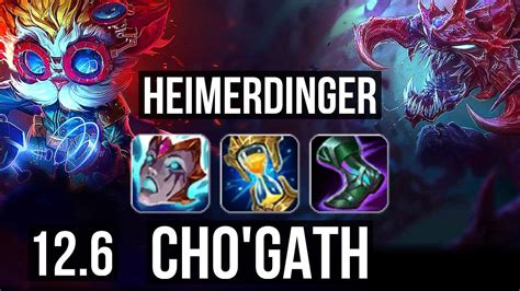 Heimerdinger Vs Cho Gath Mid Rank Heimer M Mastery