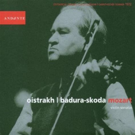 Violin Sonatas Cd Dvd Oistrach David Badura Skoda Paul Mozart