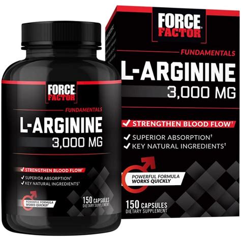 Force Factor L Arginine 3000mg 150 Capsules Lazada Co Th