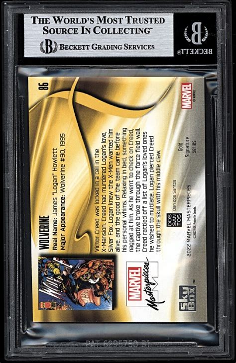 2022 Marvel Masterpieces Gold Foil Tier 4 86 Wolverine BG Flickr