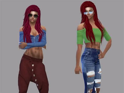 The Sims Resource Stargirl Hair Dreds Recolored By Teenageeaglerunner