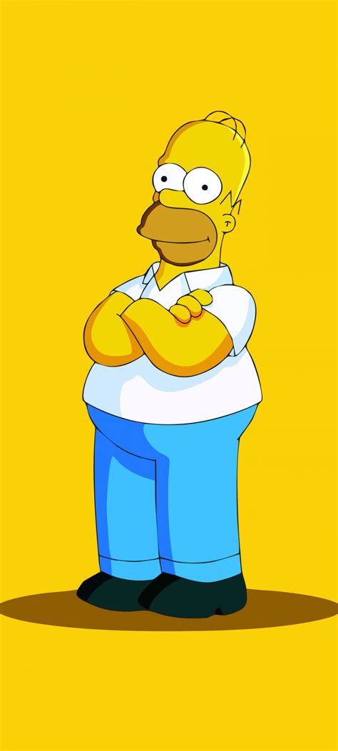 Homer Simpson Wallpaper 4k The Simpsons Yellow Background