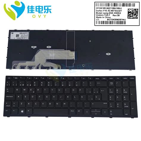 Teclado De Repuesto Sp Para Ordenador Port Til Hp Probook G