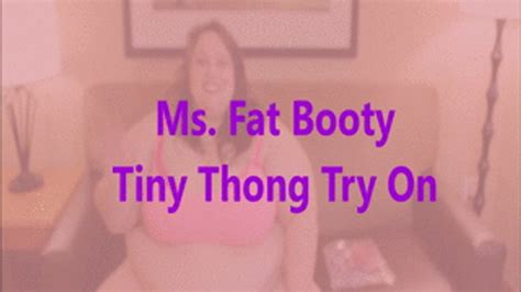 Ms Fat Booty Tiny Thong Try On BBW Ms Fat Booty Clips4sale