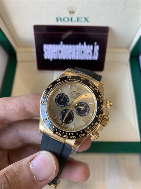 Replica Rolex Daytona Oyster Flex Yellow Gold Pikachu