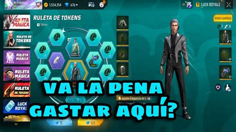 SACANDO LA RULETA ELEGANTE FREE FIRE RULETA DE TOKENS YouTube