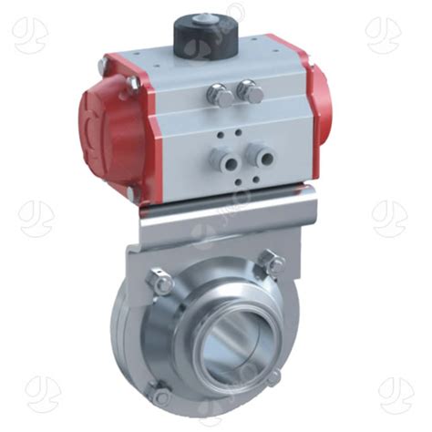 Pneumatic Sanitary Stainless Steel Tri Clamp Butterfly Ball Valve