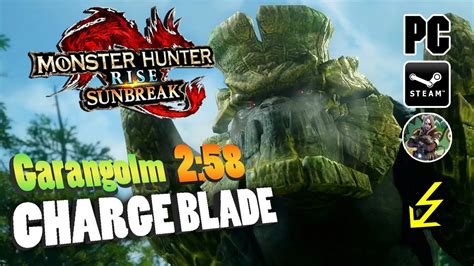 Mhr Sunbreak M Garangolm Solo Charge Blade Youtube