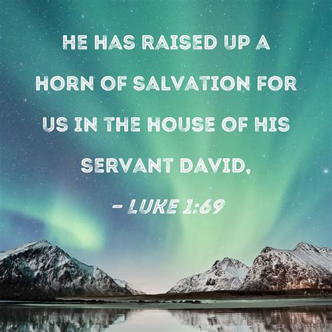 Luke 169 He Has Raised Up A Horn Of Salvation For Us In The House Of