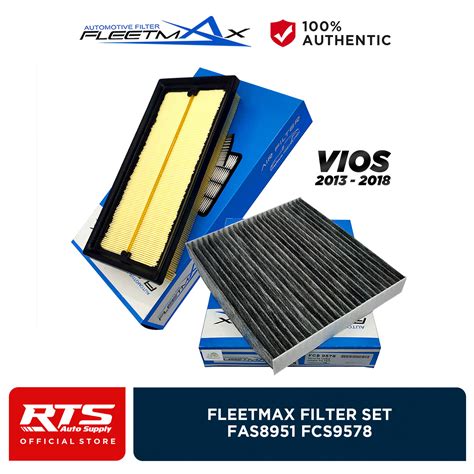 Fleetmax Set Air And Cabin Filter For Toyota Vios Fas