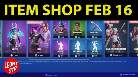 Fortnite Item Shop February 16 2020 Fortnite Içerik Mağazası 16