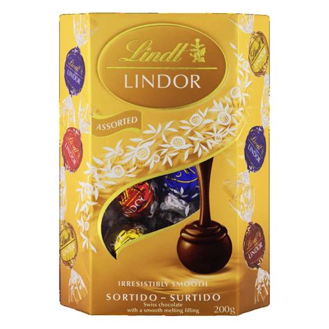 Bombons Sortidos Aromatizados Artificialmente Lindor Lindt Caixa 200g