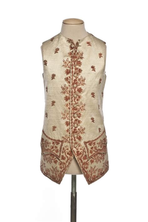 Waistcoat France 1775 1800 Satin Les Arts Decoratifs