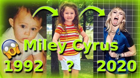 Miley Cyrus Then And Now 1992 2020 From Birth To Now All Years