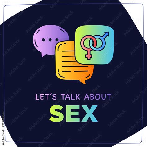 Let S Talk About Sex Doodle Illustration Dialog Speech Bubbles With Icon Stock Vector Adobe Stock