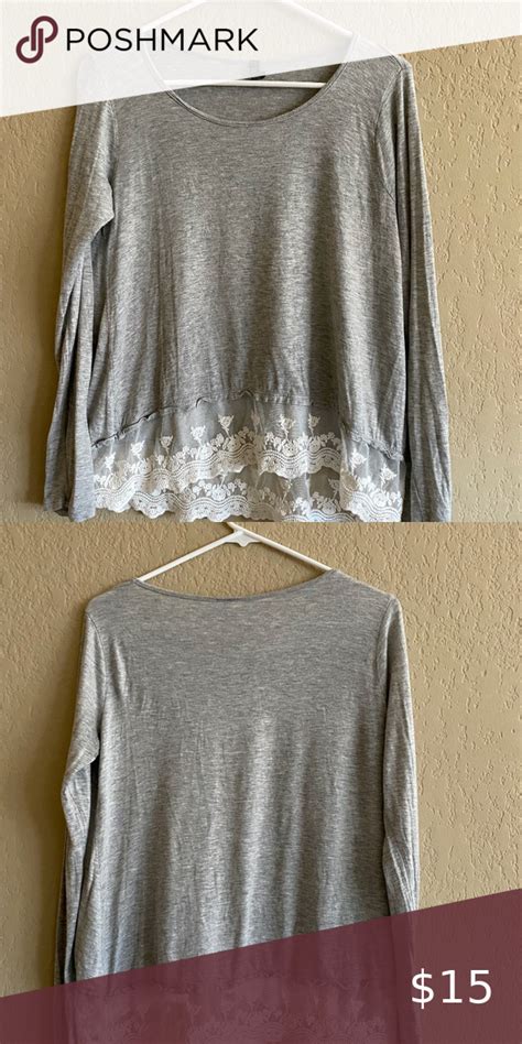 Allison Joy From Evereve Long Sleeve Top Tunic Tops Long Sleeve