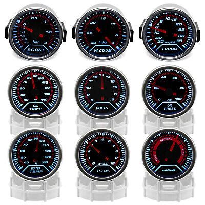 Mm Led Car Boost Psi Water Oil Temp Pressure Volt Afr Egt Gauge