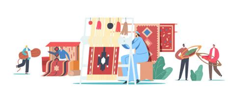 Cartoon Of Weaving Loom Illustrations Royalty Free Vector Graphics