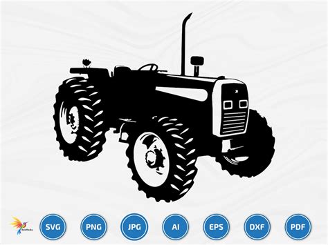 Tractors Svg Tractor Clipart Farming Svg Construction Svg Tractor