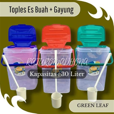 Jual GREEN LEAF TOPLES ES BUAH 30 LITER GAYUNG AQUARIUM ES BUAH