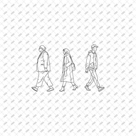 cad vector hand drawn characters multi pack