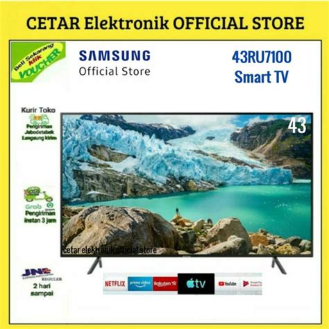 Jual TV LED SAMSUNG 43INCH 43RU7100 SMART TV UHD 4K GARANSI RESMI