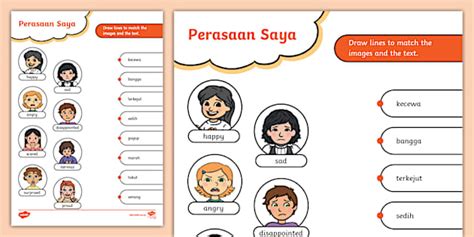 My Feelings Word Match Indonesian Teacher Made Twinkl