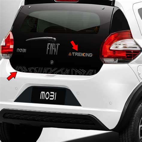 Kit Faixa Fiat Mobi Trekking 2020 Adesivo Modelo Original