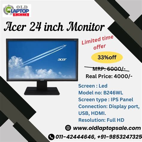 Dell 24 inch monitor - old laptop sale - Medium