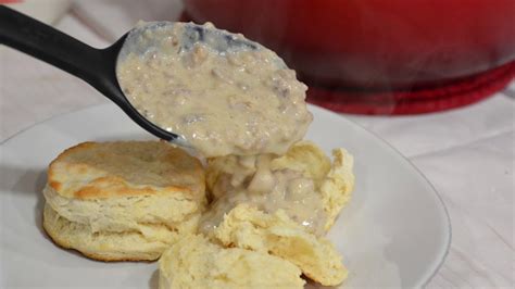 How To Make Homemade Sausage Gravy For Biscuits And Gravy Youtube